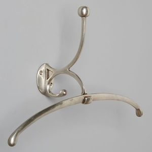 Anthropologie Silver Tone Valet Hook Hanger
